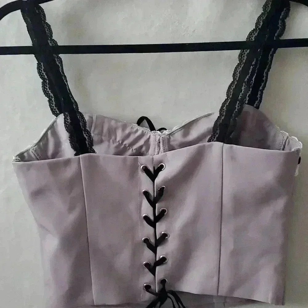 ☆☆☆New crop top lace and ribbon - Picture 2 of 4